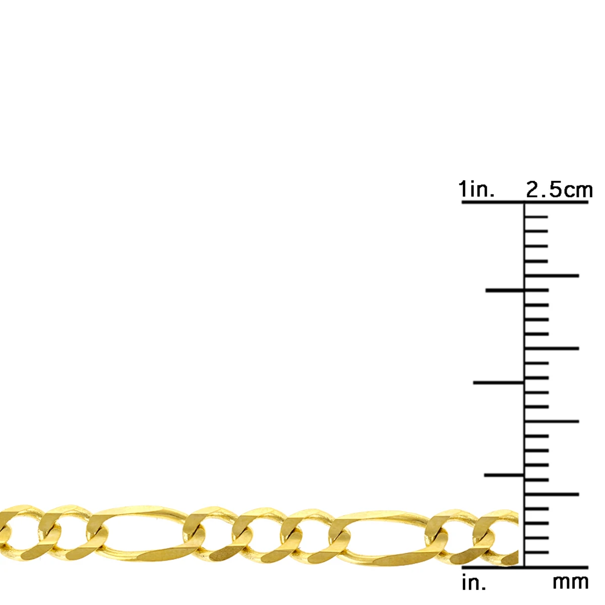 LUXURMAN Solid 14K Yellow Gold Figaro Chain For Men & Women 4mm Wide 10 LUXURMAN Solid 14K Yellow Gold Figaro Chain For Men & Women 4mm Wide - Image 8