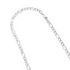 LUXURMAN Solid 14K White Gold Figaro Chain For Men & Women 6mm Wide 2 LUXURMAN Solid 14K White Gold Figaro Chain For Men & Women 6mm Wide -Invicta Jewelry Store luxurman solid 14k gold figaro chain for men women 6mm wide wh