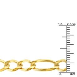 LUXURMAN Solid 14K Yellow Gold Figaro Chain For Men & Women 7mm Wide 11 LUXURMAN Solid 14K Yellow Gold Figaro Chain For Men & Women 7mm Wide -Invicta Jewelry Store luxurman solid 14k gold figaro chain for men women 7mm wide rulerye