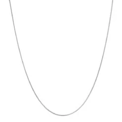 LUXURMAN Solid 14K White Gold Franco Chain For Men & Women 1.2mm Wide -Invicta Jewelry Store luxurman solid 14k gold franco chain for men women 12mm wide boxwh