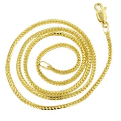 LUXURMAN Solid 14K White Gold Franco Chain For Men & Women 1.8mm Wide -Invicta Jewelry Store luxurman solid 14k gold franco chain for men women 18mm wide backye