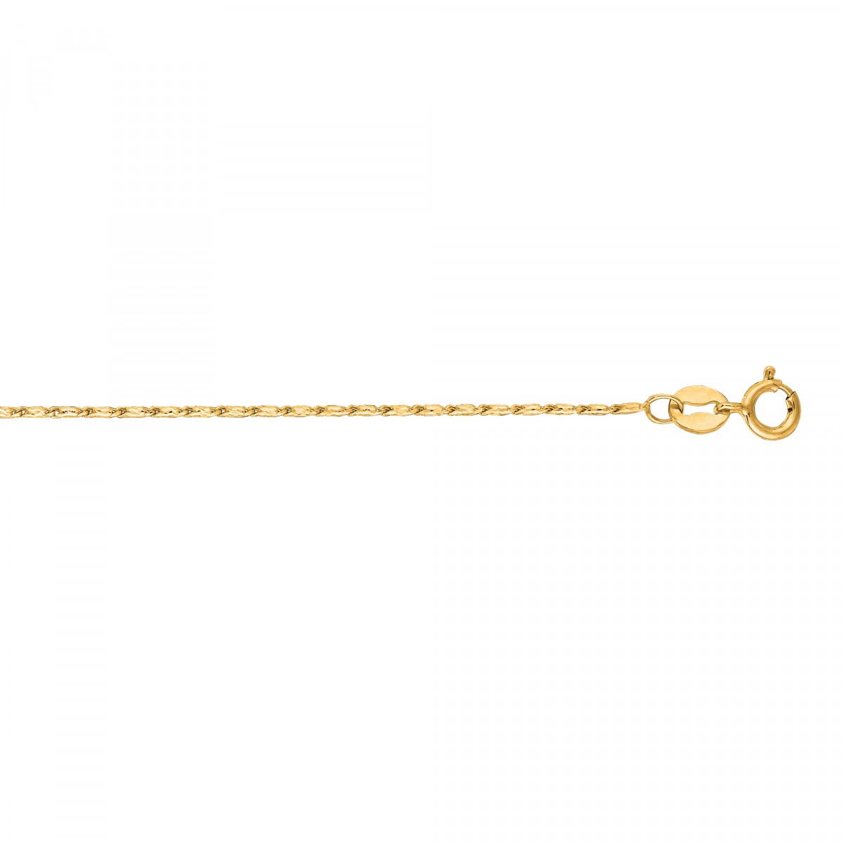 LUXURMAN Solid 14K White Gold Lumina Chain For Women 0.8mm Wide 5 LUXURMAN Solid 14K White Gold Lumina Chain For Women 0.8mm Wide - Image 3