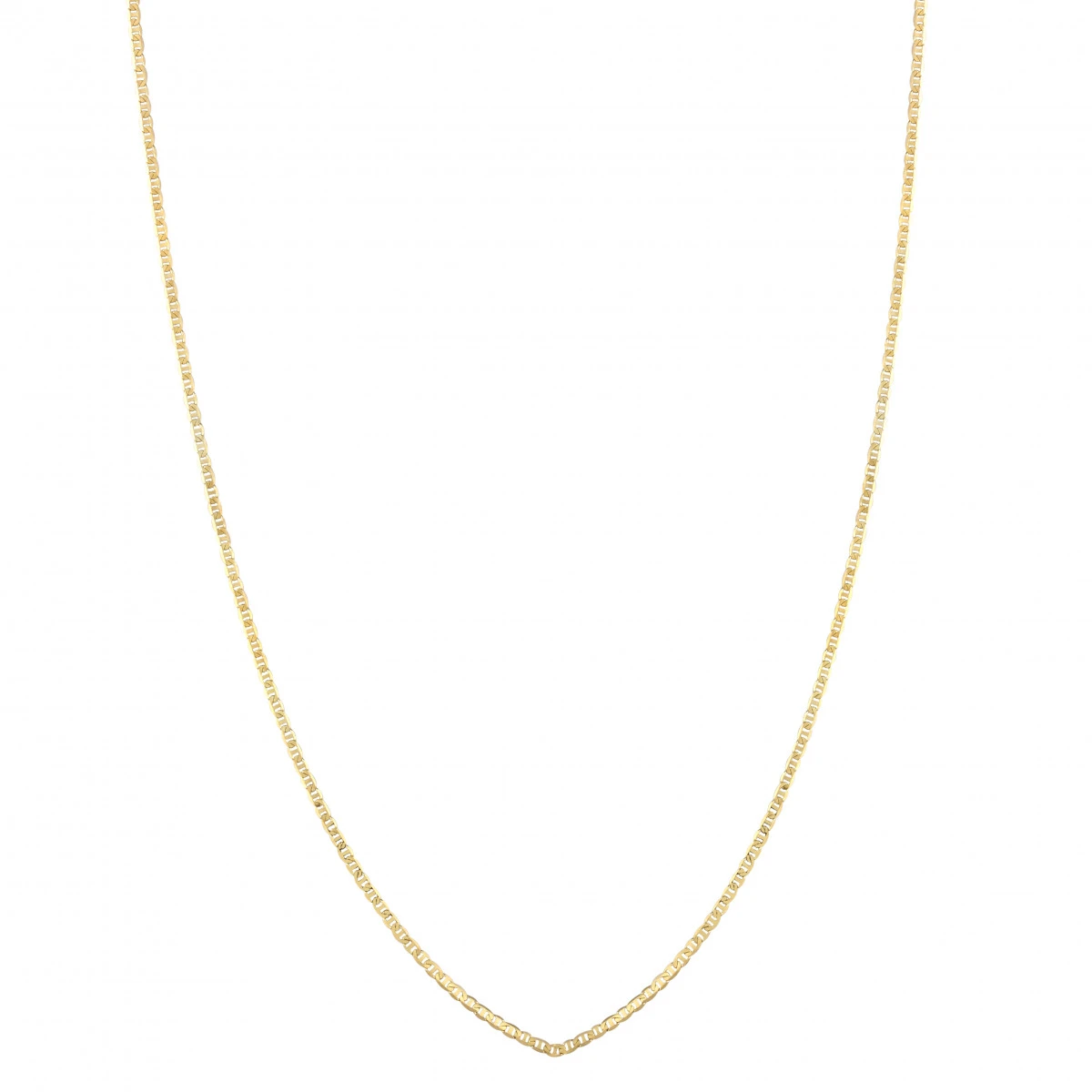 LUXURMAN Solid 14K Yellow Gold Mariner Chain For Men & Women 1.7mm Wide 5 LUXURMAN Solid 14K Yellow Gold Mariner Chain For Men & Women 1.7mm Wide - Image 3