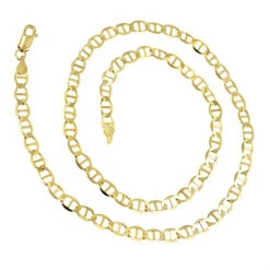 LUXURMAN Solid 14K Yellow Gold Mariner Chain For Men & Women 4.5mm Wide 9 LUXURMAN Solid 14K Yellow Gold Mariner Chain For Men & Women 4.5mm Wide -Invicta Jewelry Store luxurman solid 14k gold mariner chain for men women 45mm wide backye