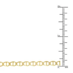 LUXURMAN Solid 14K Yellow Gold Mariner Chain For Men & Women 4.5mm Wide 11 LUXURMAN Solid 14K Yellow Gold Mariner Chain For Men & Women 4.5mm Wide -Invicta Jewelry Store luxurman solid 14k gold mariner chain for men women 45mm wide rulerye