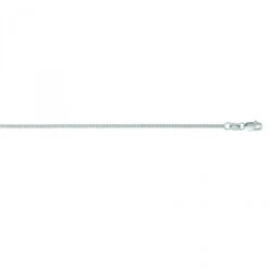 LUXURMAN Solid 14K White Gold Milano Chain For Men & Women 1.1mm Wide