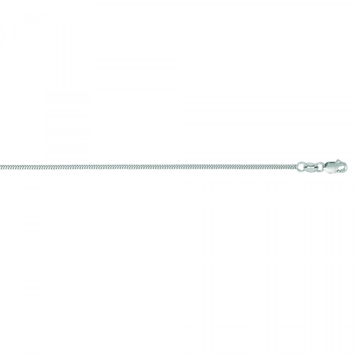 LUXURMAN Solid 14K White Gold Milano Chain For Men & Women 1.1mm Wide 3 LUXURMAN Solid 14K White Gold Milano Chain For Men & Women 1.1mm Wide