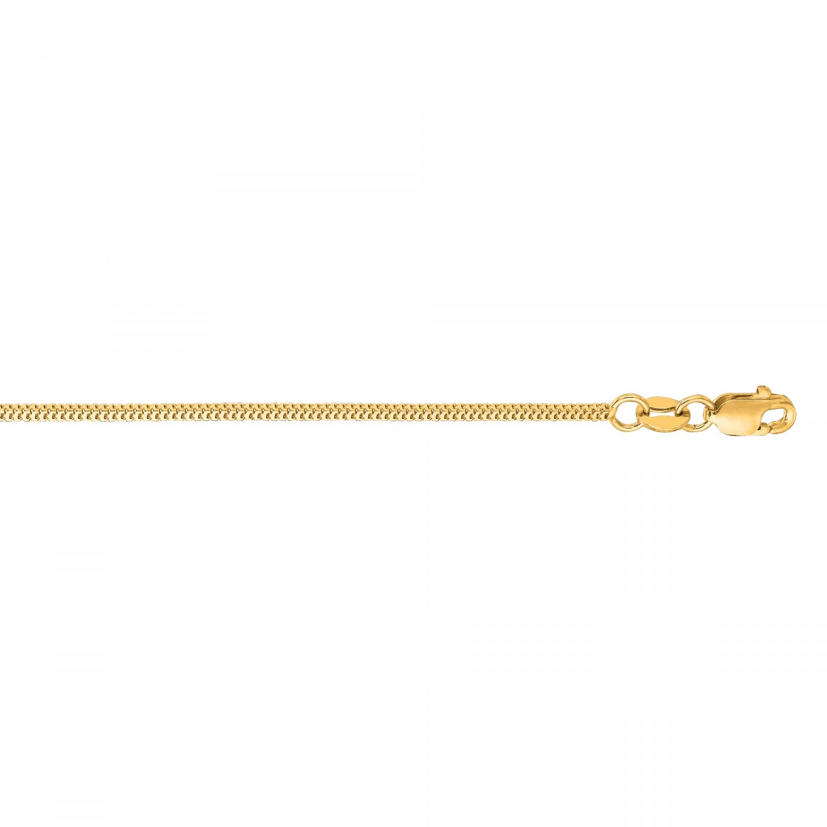 LUXURMAN Solid 14K White Gold Milano Chain For Men & Women 1.1mm Wide 4 LUXURMAN Solid 14K White Gold Milano Chain For Men & Women 1.1mm Wide - Image 2