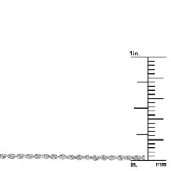 LUXURMAN Solid 14K White Gold Rope Chain For Men & Women Diamond Cut 1.3mm 18 LUXURMAN Solid 14K White Gold Rope Chain For Men & Women Diamond Cut 1.3mm -Invicta Jewelry Store luxurman solid 14k gold rope chain for men women diamond cut 13mm rulerwh