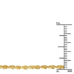 LUXURMAN Solid 14K Yellow Gold Rope Chain For Men & Women Diamond Cut 2.3mm 19 LUXURMAN Solid 14K Yellow Gold Rope Chain For Men & Women Diamond Cut 2.3mm -Invicta Jewelry Store luxurman solid 14k gold rope chain for men women diamond cut 23mm rulerye