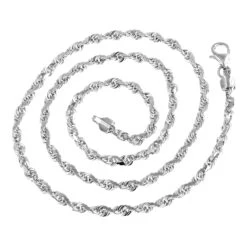 LUXURMAN Solid 14K Yellow Gold Rope Chain For Men & Women Diamond Cut 2.5mm 14 LUXURMAN Solid 14K Yellow Gold Rope Chain For Men & Women Diamond Cut 2.5mm -Invicta Jewelry Store luxurman solid 14k gold rope chain for men women diamond cut 25mm backwh