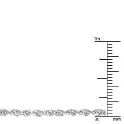 LUXURMAN Solid 14K Yellow Gold Rope Chain For Men & Women Diamond Cut 2.5mm 18 LUXURMAN Solid 14K Yellow Gold Rope Chain For Men & Women Diamond Cut 2.5mm -Invicta Jewelry Store luxurman solid 14k gold rope chain for men women diamond cut 25mm rulerwh