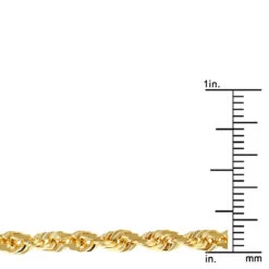 LUXURMAN Solid 14K Yellow Gold Rope Chain For Men & Women Diamond Cut 3.5mm 11 LUXURMAN Solid 14K Yellow Gold Rope Chain For Men & Women Diamond Cut 3.5mm -Invicta Jewelry Store luxurman solid 14k gold rope chain for men women diamond cut 35mm rulerye