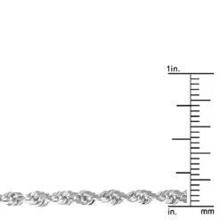 LUXURMAN Solid 14K Yellow Gold Rope Chain For Men & Women Diamond Cut 3mm 18 LUXURMAN Solid 14K Yellow Gold Rope Chain For Men & Women Diamond Cut 3mm -Invicta Jewelry Store luxurman solid 14k gold rope chain for men women diamond cut 3mm rulerwh