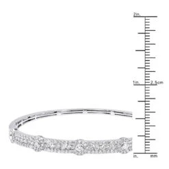 Luxurman Unique Stackable Diamond Bangle Bracelet For Women 14K White Gold 2ct 14 Luxurman Unique Stackable Diamond Bangle Bracelet For Women 14K White Gold 2ct -Invicta Jewelry Store luxurman unique stackable diamond bangle bracelet for women in 14k gold 2ct rulerwh