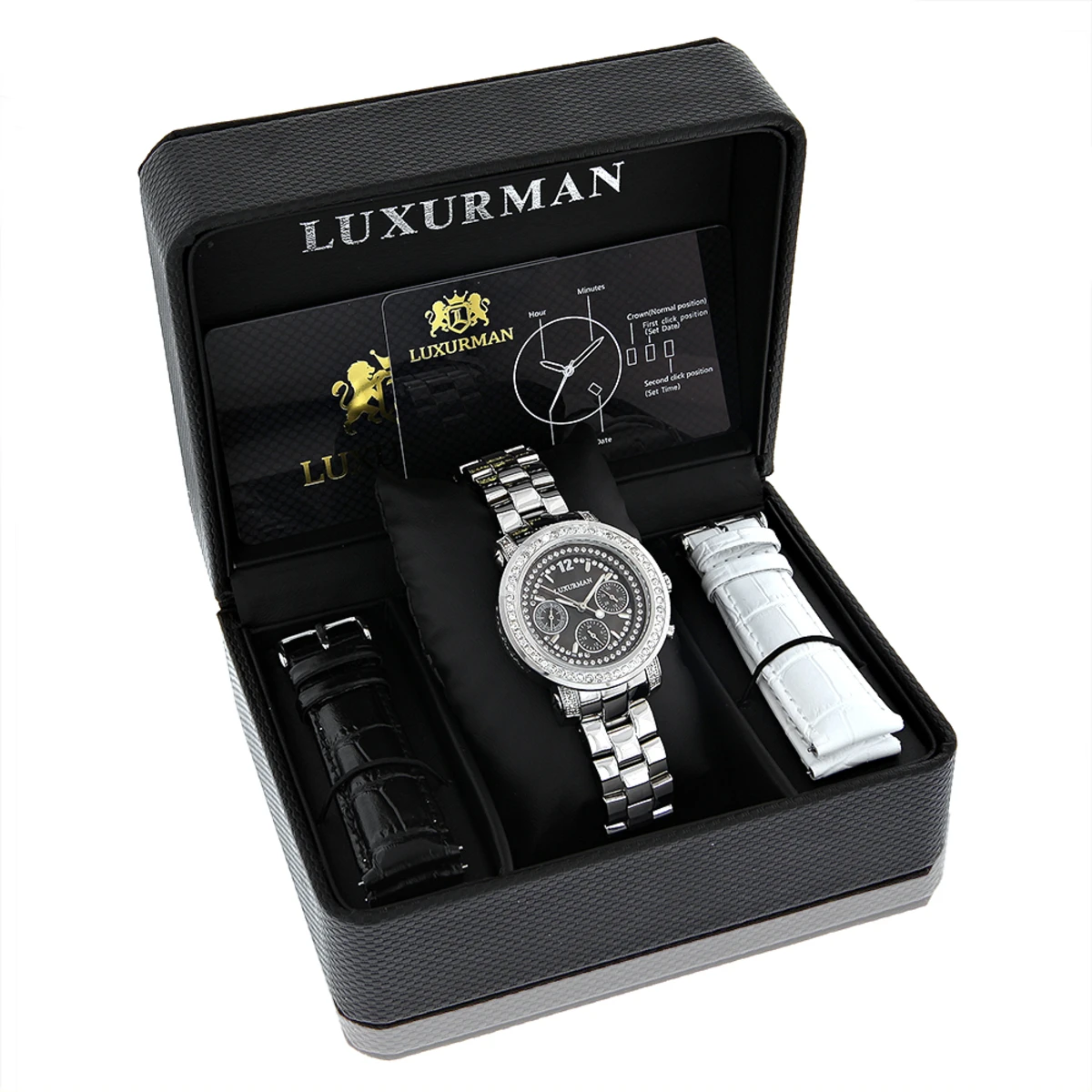 Luxurman Ladies Diamond Watch 2ct 5 Luxurman Ladies Diamond Watch 2ct - Image 3