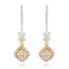 Luxurman White Yellow Pink Diamond Drop Earrings For Women 1.4ct 14K Gold 1 Luxurman White Yellow Pink Diamond Drop Earrings For Women 1.4ct 14K Gold -Invicta Jewelry Store luxurman white yellow pink diamond drop earrings for women 14ct 14k gold mainwh