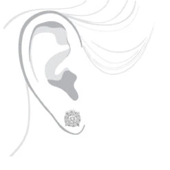 Men's Diamond Cluster Earring 14K Yellow Gold 0.69ct Single Stud 11 Men's Diamond Cluster Earring 14K Yellow Gold 0.69ct Single Stud -Invicta Jewelry Store mens diamond cluster earring 14k 069ct single stud bodwh