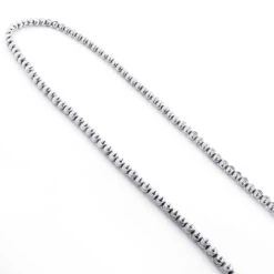 Men's 10K White Gold Ball Moon Cut Chain 4mm 9 Men's 10K White Gold Ball Moon Cut Chain 4mm -Invicta Jewelry Store mens gold chains white gold ball moon cut chain 10k 4 mm 2