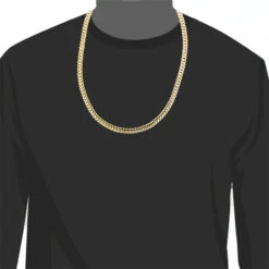 Men's Miami 14K Yellow Gold Cuban Link Chain By Luxurman 8mm 22-40in 10 Men's Miami 14K Yellow Gold Cuban Link Chain By Luxurman 8mm 22-40in -Invicta Jewelry Store miami yellow gold cuban link curb chain 14k 8mm 22 40in 3