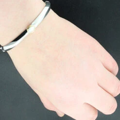 18K Sterling Silver & Mother Of Pearl Bracelet -Invicta Jewelry Store mother of pearl jewelry 18k sterling silver bracelet p 43982bod