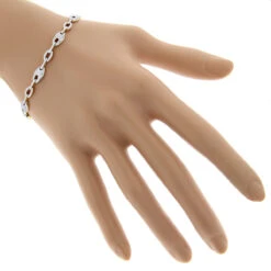 Pave 14K White Gold Ladies Diamond Bracelet 1.1ct 12 Pave 14K White Gold Ladies Diamond Bracelet 1.1ct -Invicta Jewelry Store pave bracelets 14k gold ladies diamond bracelet 145ct p 7197 bodye