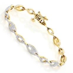 Pave 14K White Gold Ladies Diamond Bracelet 1.1ct 9 Pave 14K White Gold Ladies Diamond Bracelet 1.1ct -Invicta Jewelry Store pave bracelets 14k gold ladies diamond bracelet 145ct p 7197 ye