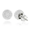 Pave Diamond Earrings 14K White Gold Studs 1.32ct 2 Pave Diamond Earrings 14K White Gold Studs 1.32ct -Invicta Jewelry Store pave diamond earrings 14k 132ct p 41203 wh