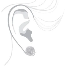 Large 14K White Gold Studs Pave Diamond Earrings 2.3ct 13 Large 14K White Gold Studs Pave Diamond Earrings 2.3ct -Invicta Jewelry Store pave diamond earrings 14k 230ct p 41206 bodwh