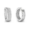 Pave Diamond Hoop Earrings 1.20ct 14K White Gold 2 Pave Diamond Hoop Earrings 1.20ct 14K White Gold -Invicta Jewelry Store pave diamond hoop earrings 120ct 14k gold p 49172 wh