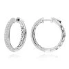 Pave Diamond Hoop Earrings 2.45ct -Invicta Jewelry Store pave diamond hoop earrings 245ct p 40635 wh