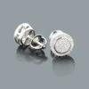 Pave Diamond Stud Earrings In Sterling Silver 0.26ct -Invicta Jewelry Store pave diamond stud earrings in sterling silver 026ct p 46813