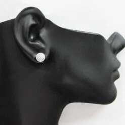 Pave Diamond Stud Earrings In Sterling Silver 0.26ct -Invicta Jewelry Store pave diamond stud earrings in sterling silver 026ct p 46813bod