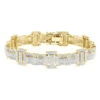 Pave Real Diamond Bracelet For Men 10K Yellow Gold 3.18ct 2 Pave Real Diamond Bracelet For Men 10K Yellow Gold 3.18ct -Invicta Jewelry Store pave real diamond bracelet for men 10k gold 318ct ye