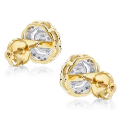 Pave Round Diamond Earrings 0.28ct 10K Yellow Gold 11 Pave Round Diamond Earrings 0.28ct 10K Yellow Gold -Invicta Jewelry Store pave round diamond earrings 028ct 10k gold backye