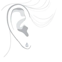 Pear Shape Diamond Stud Earrings 3/4 Carat 14K White Gold 3 Prong Setting -Invicta Jewelry Store pear shape diamond stud earrings 34 carat 14k gold 3 prong setting bodwh