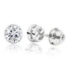 Platinum Round Diamond Bezel Stud Earrings 0.25ct -Invicta Jewelry Store platinum round diamond bezel stud earrings 025ct 1
