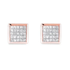 Princess Cut Diamond Earrings 0.5ct 14K White Gold 10 Princess Cut Diamond Earrings 0.5ct 14K White Gold -Invicta Jewelry Store princess cut diamond earrings 053ct 14k p 44758 ro