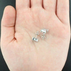 Invicta Jewelry Store -Invicta Jewelry Store princess cut diamond earrings 095ct 14k gold p 38036back