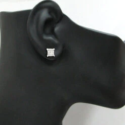 Princess Cut Diamond Earrings 0.95ct 14K White Gold 6 Princess Cut Diamond Earrings 0.95ct 14K White Gold -Invicta Jewelry Store princess cut diamond earrings 095ct 14k gold p 38036bod