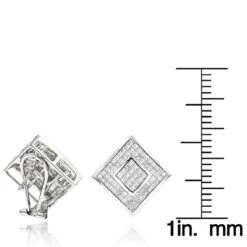 Princess Cut Diamond Earrings 2.50ct 14K White Gold 13 Princess Cut Diamond Earrings 2.50ct 14K White Gold -Invicta Jewelry Store princess cut diamond earrings 250ct 14k gold p 42702 rulerwh