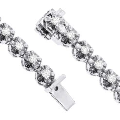 14K Yellow Gold Round Prong Set Diamond Tennis Chain Necklace For Men 13ct 21 14K Yellow Gold Round Prong Set Diamond Tennis Chain Necklace For Men 13ct -Invicta Jewelry Store real 14k gold round prong set diamond tennis chain necklace for men 13ct clasp white