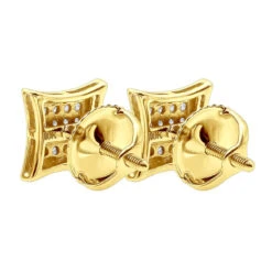 Real Diamond Earrings 10K White Gold Round Diamond Studs .1ct -Invicta Jewelry Store real diamond earrings 10k gold round diamond studs 18ct backye