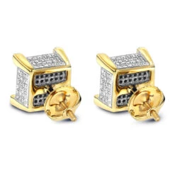 Real Diamond Earrings 14K Yellow Gold Diamond Stud Earrings 0.7 11 Real Diamond Earrings 14K Yellow Gold Diamond Stud Earrings 0.7 -Invicta Jewelry Store real diamond earrings 14k diamond stud earrings 082 p 6906 backye