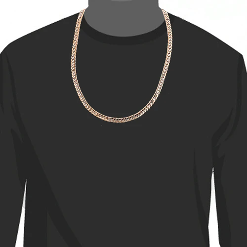 14K Rose Gold Miami Cuban Link Curb Chain 9.5mm 22-40in 5 14K Rose Gold Miami Cuban Link Curb Chain 9.5mm 22-40in - Image 3