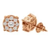 Round Diamond Cluster Stud Earrings 1.61ct 14K Rose Gold -Invicta Jewelry Store round diamond cluster stud earrings 161ct 14k gold rose 20221011 20221027