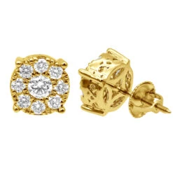 Round Diamond Cluster Stud Earrings 1.61ct 14K Rose Gold 12 Round Diamond Cluster Stud Earrings 1.61ct 14K Rose Gold -Invicta Jewelry Store round diamond cluster stud earrings 161ct 14k gold yellow 20221011 20221027