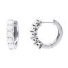 1/2 Inch Classic Huggie Hoop Earrings 14K White Gold With Round Diamonds 1 Carat -Invicta Jewelry Store round diamond huggie earrings hoops 075ct 14k gold white 1 1 1 20220529