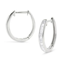 Small 14K Yellow Gold Princess Cut Diamond Hoop Earrings 0.6ct Luxurman Huggies 9 Small 14K Yellow Gold Princess Cut Diamond Hoop Earrings 0.6ct Luxurman Huggies -Invicta Jewelry Store small 14k gold princess cut diamond hoop earrings 06ct luxurman huggies wh