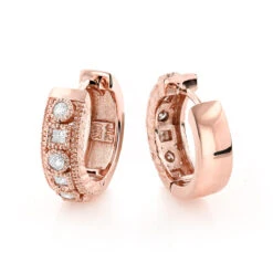 Small Diamond Hoop Earrings 1/2ct 14K Yellow Gold Huggies 8 Small Diamond Hoop Earrings 1/2ct 14K Yellow Gold Huggies -Invicta Jewelry Store small diamond hoop earrings 12ct 14k gold huggies ro